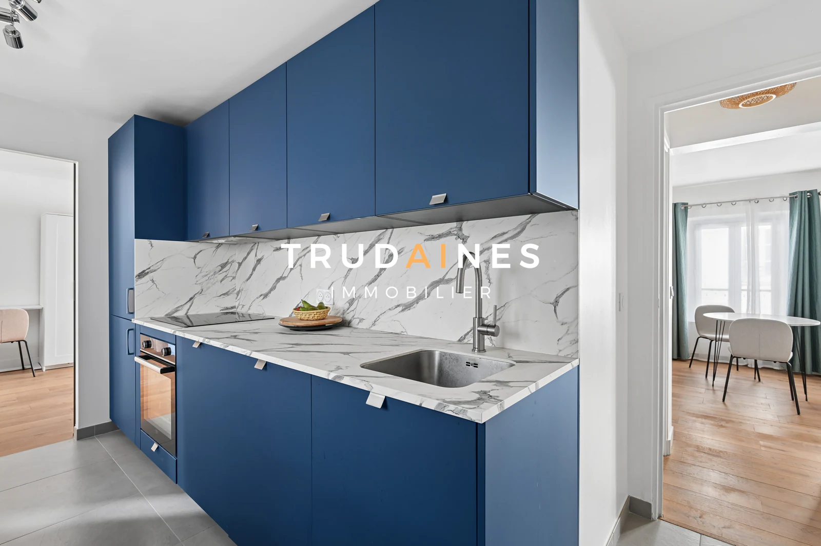 Appartement 3 pièces 64 m² rénové, Batignolles
